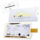 ZADAWERK® Scratch Off Travel Voucher - With Scratch Sticker and Cover - Holiday Voucher - Gift Idea - Fill in Scratch Card - Flight Ticket - Reveal